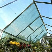 Shade Cloth is used to reduce heat load in hotter months for sensitive plants in greenhouses