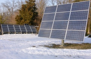 Solar Photo Voltaic panels create electricity